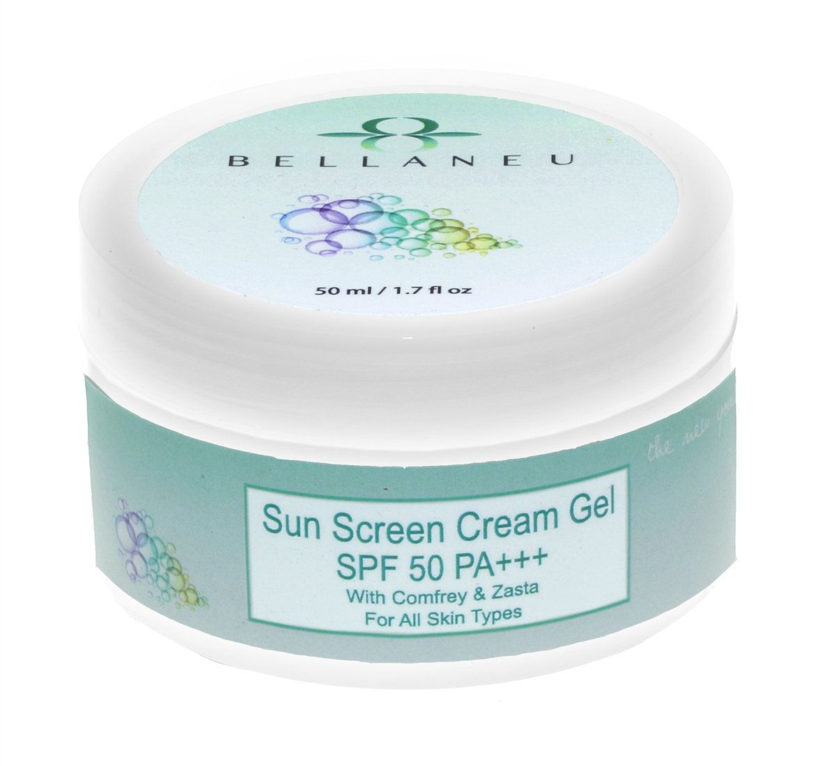 Sun Screen Cream Gel SPF 50 PA with Comfrey and Zasta